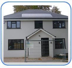 Solar panels roof